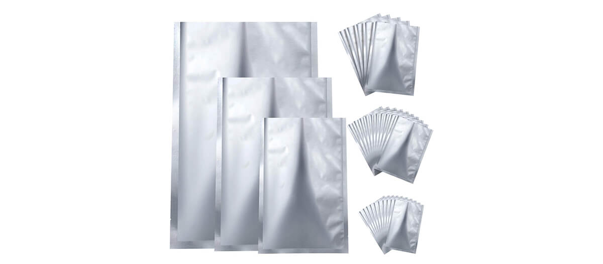 Plain Glossy Aluminium Foil Packaging pharma Pouches, Heat Sealed